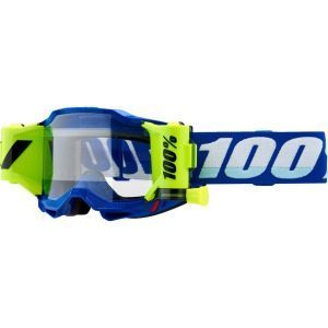 100% Accuri 2 Forecast ROLL-OFF Goggles - Blue/White/Fluo Yellow