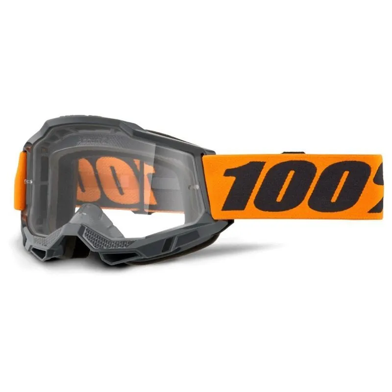 100% Accuri 2 OTG Orange - Clear Goggles - Black/Orange