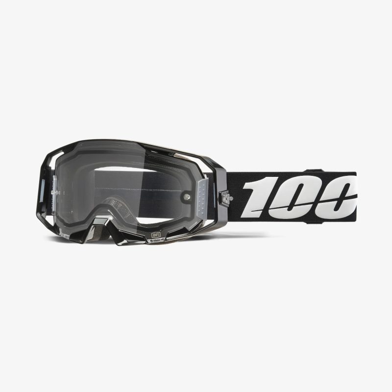 100% Armatic Enduro MOTO DUAL PANE Black - Clear Goggles