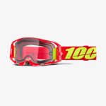 100% Armatic Enduro MOTO DUAL PANE RED - Clear Goggles