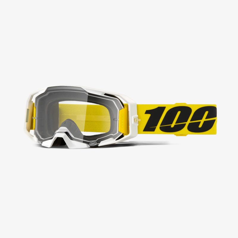 100% Armatic Valera - Clear Goggles - Yellow/White