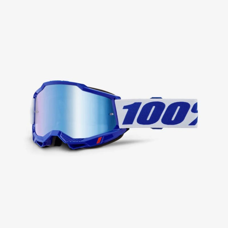 100% Accuri 2 BLUE - Mirror Goggles - Blue/White