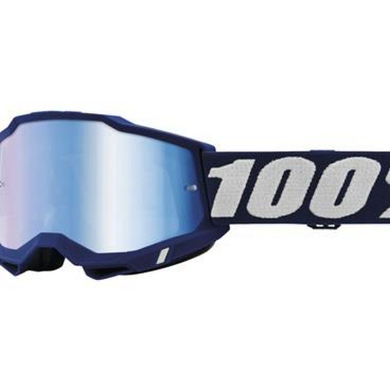 100% Accuri 2 Deepmarine - Mirror BLUE Goggles - Navy/White