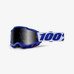 100% Accuri 2 Enduro MOTO BLUE - Smoke Goggles - Blue/White