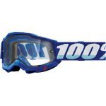 100% Accuri 2 Enduro MOTO BLUE - DUAL Clear Goggles 2 100% Accuri 2 Enduro MOTO BLUE - DUAL Clear Goggles - Blue/White