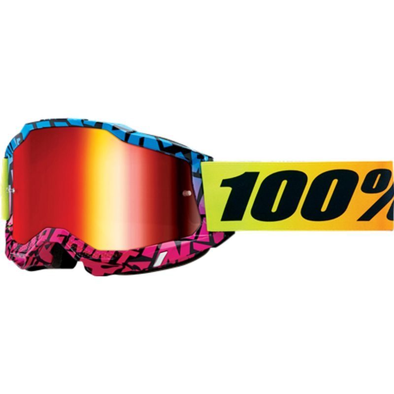 100% Accuri 2 KB43 - KEN Block Edition Dspray - Mirror RED Goggles - Blue/Pink/Yellow