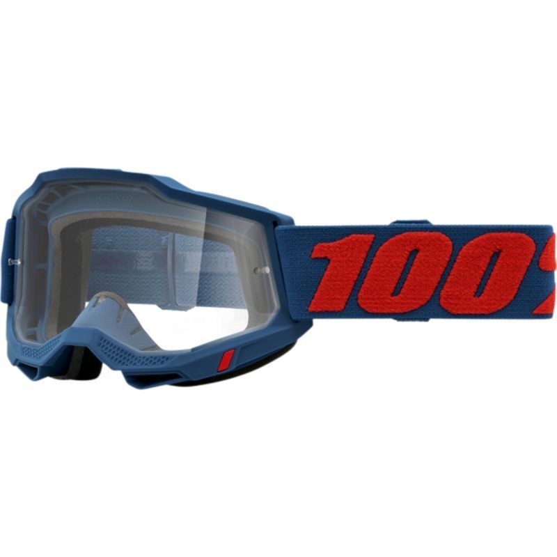 100% Accuri 2 Odeon - Clear Goggles - Blue/Red