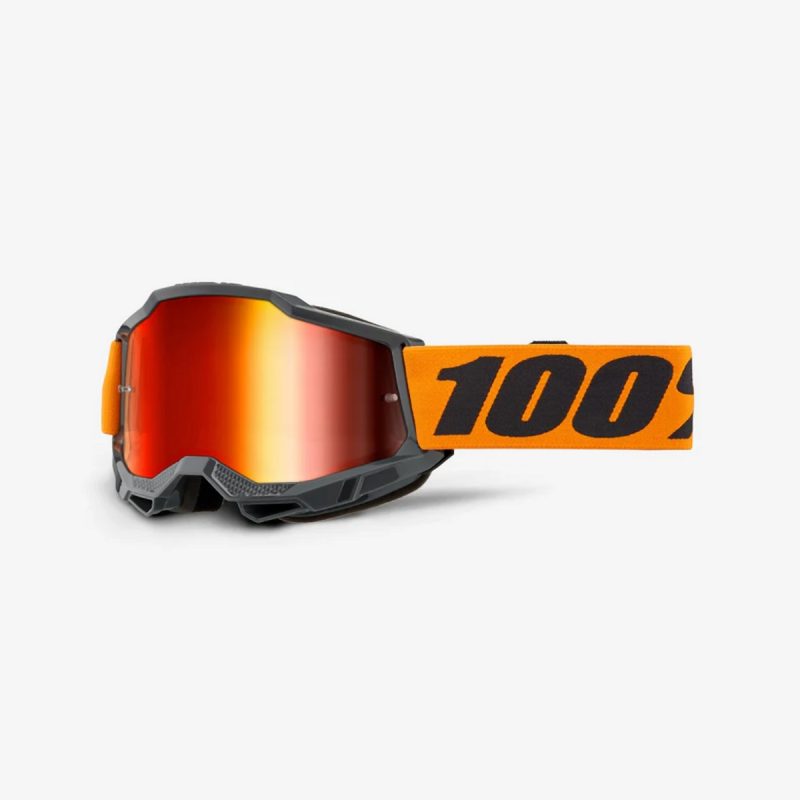 100% Accuri 2 Orange - Mirror RED Goggles - Black/Orange