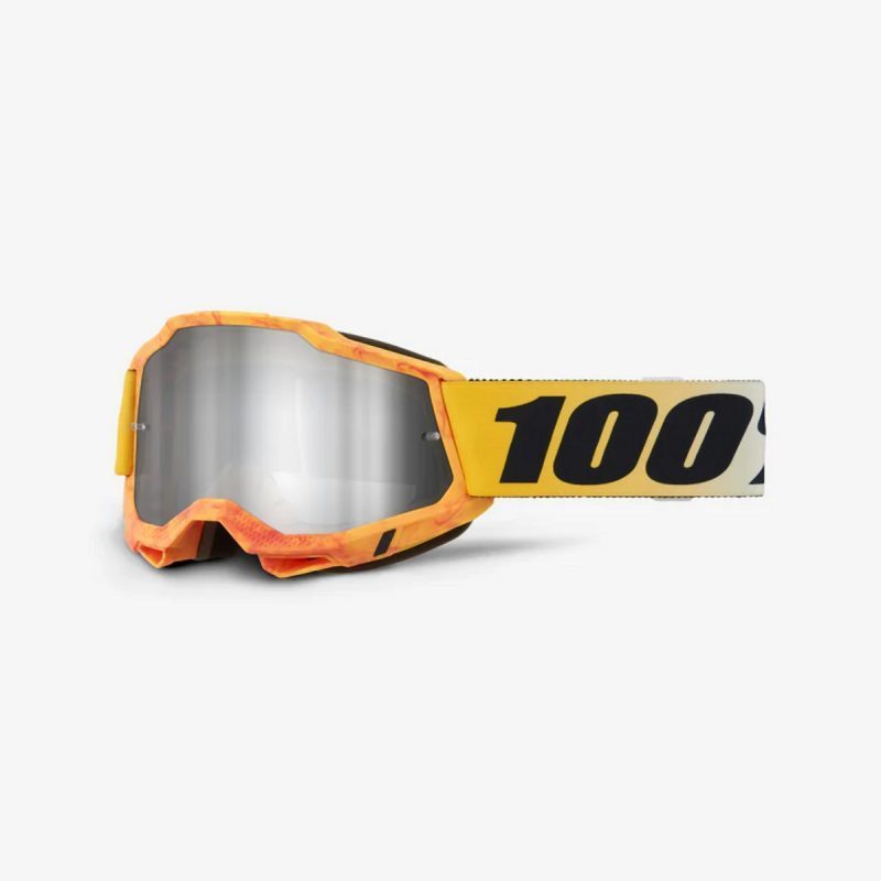 100% Accuri 2 Razza - Mirror Silver Goggles - Yellow/Black