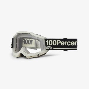 100% Accuri 2 GLOW - Clear Goggles - Grey/Black