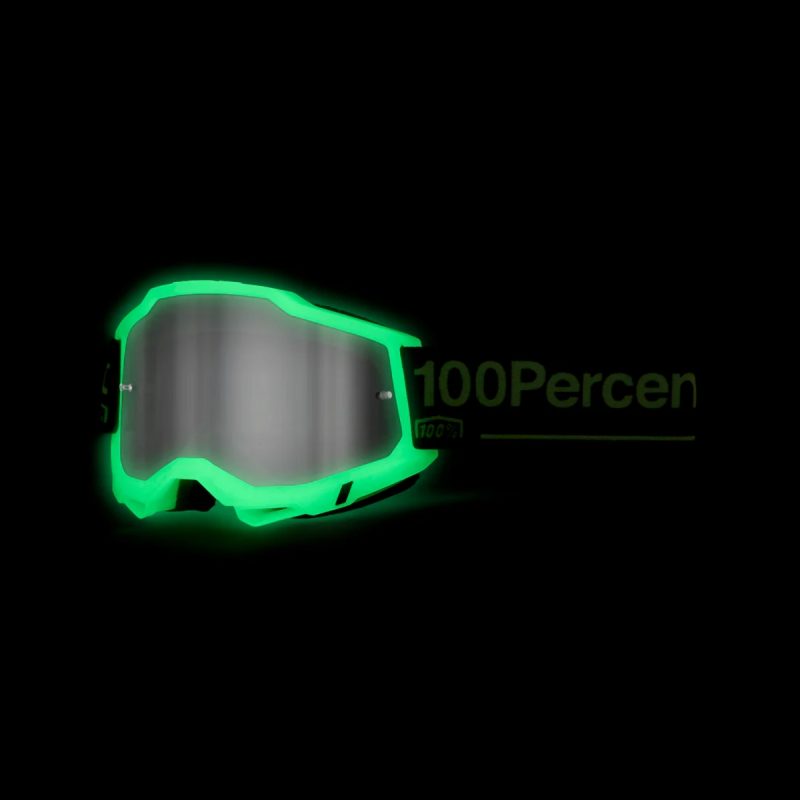 100% Accuri 2 GLOW - Mirror Silver Goggles - Grey/Black