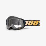 100% Accuri 2 Risland - Clear Goggles - Black/Yellow