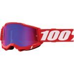 100% Accuri 2 RED - Mirror RED/BLUE Goggles 2 100% Accuri 2 RED - Mirror RED/BLUE Goggles - Red/White