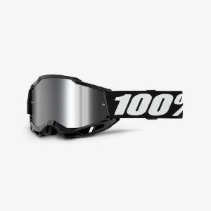 100% Accuri 2 Session - Mirror Silver Goggles - Black/White