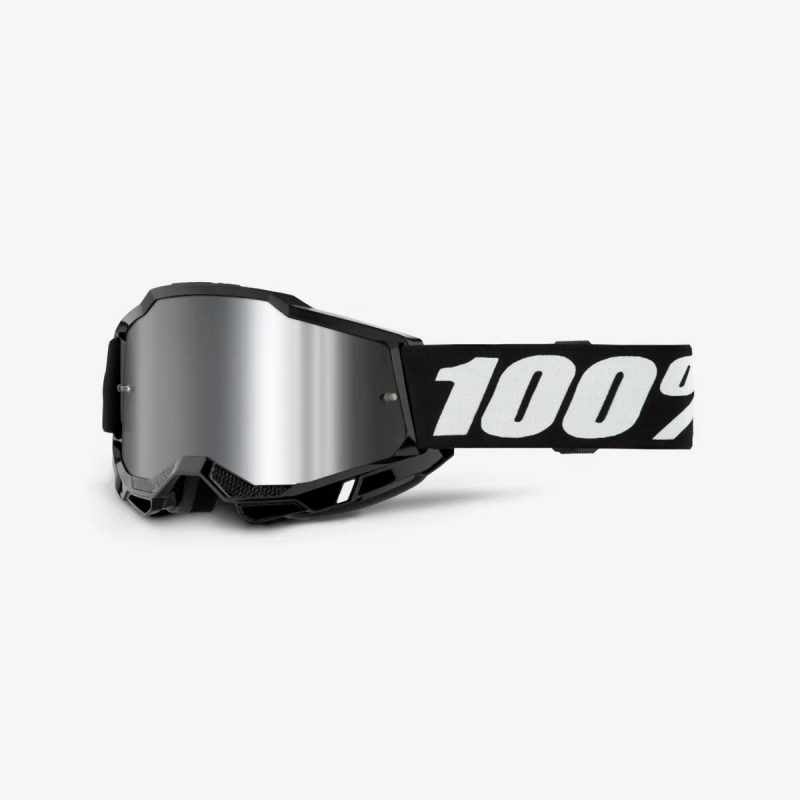 100% Accuri 2 Session - Mirror Silver Goggles - Black/White