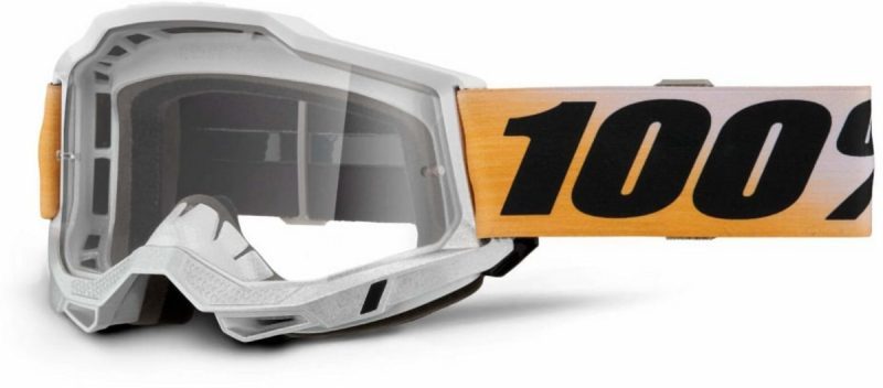 100% Accuri 2 SHIV - Clear Goggles - White/Black/Yellow