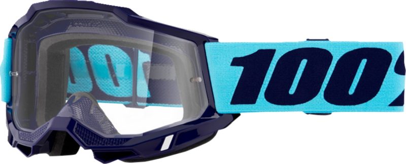 100% Accuri 2 Vaulter - Clear Goggles - Blue/Navy