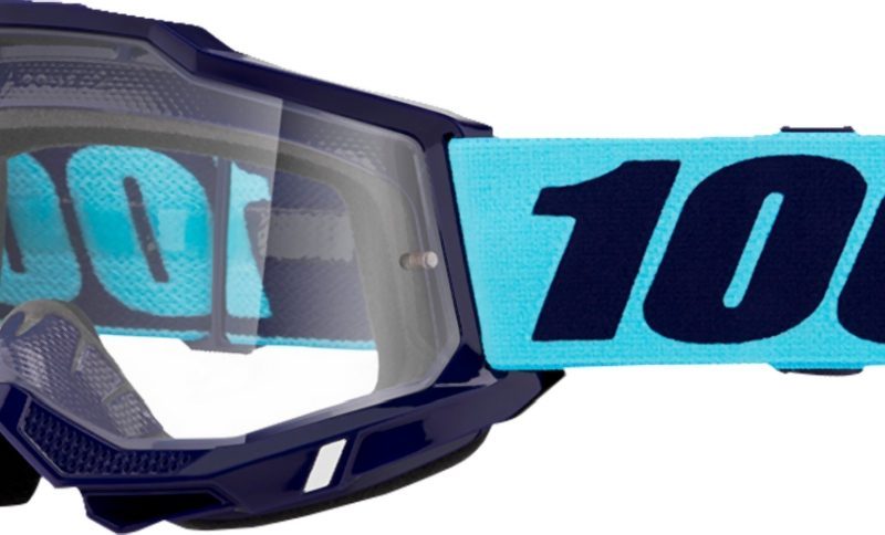 100% Accuri 2 Vaulter - Clear Goggles - Blue/Navy