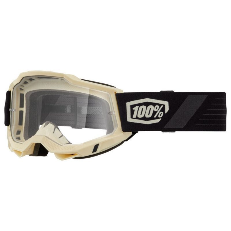 100% Accuri 2 Waystar - Clear Goggles - Beige/Black
