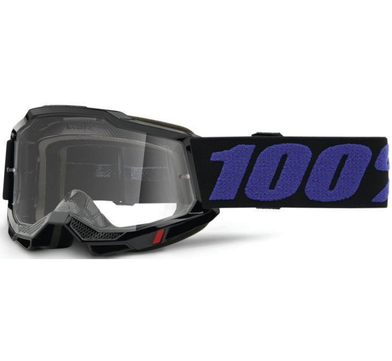 100% Accuri 2 Youth Moore - Clear Goggles - Black/Blue