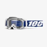 100% Armatic BLUE - Clear Goggles 1 100% Armatic BLUE - Clear Goggles - White/Blue