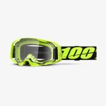 100% Armatic NEON Yellow - Clear Goggles 2 100% Armatic NEON Yellow - Clear Goggles - Fluo Yellow/Black