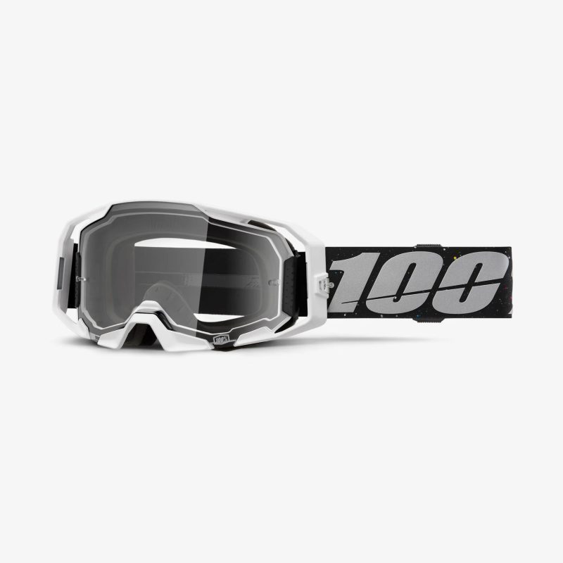 100% Armatic Rapidracer - Clear Goggles - Grey/Black