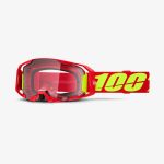 100% Armatic RED - Clear Goggles 2 100% Armatic RED - Clear Goggles - Red/Fluo Yellow
