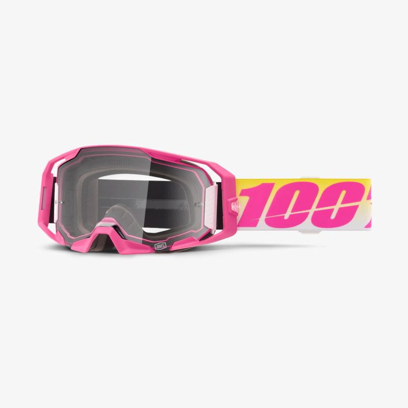 100% Armatic Sellars - Clear Goggles - Pink/Yellow/White