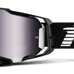 100% Armega Black - Mirror Silver Goggles