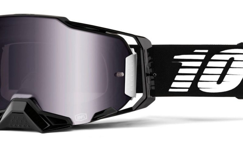 100% Armega Black - Mirror Silver Goggles