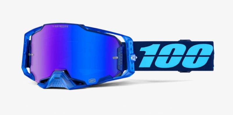 100% Armega Hiper Coupe - Mirror Goggles - Blue