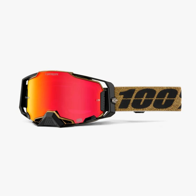100% Armega Hiper Glory - Mirror RED Goggles - Brown/Black