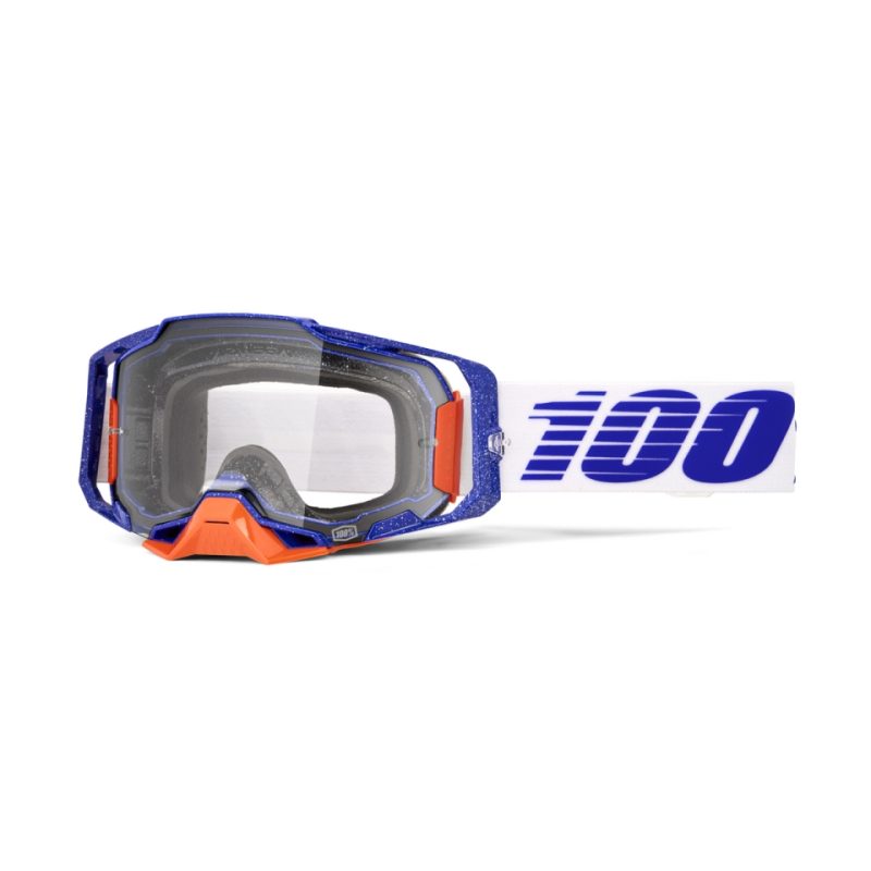 100% Armega Lavingaad - Clear Goggles - Blue/White