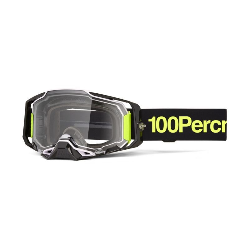 100% Armega Orban - Clear Goggles - Black/Yellow