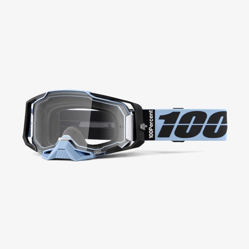 100% Armega Petros - Clear Goggles - Blue/Black