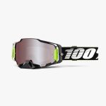 100% Armega RACR - Hiper Silver Mirror Goggles 1 100% Armega RACR - Hiper Silver Mirror Goggles - Black/White
