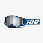 100% Armega Rockchuck - Flash Silver Goggles 2 100% Armega Rockchuck - Flash Silver Goggles - Blue/Black/White