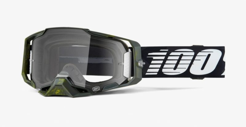 100% Armega Soledad - Clear Goggles - Black/Green