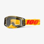 100% Armega Tetsu - Clear Goggles 1 100% Armega Tetsu - Clear Goggles - Yellow/Red/Black