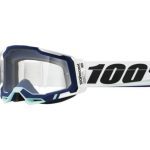 100% Racecraft 2 Arsham - Clear Goggles 2 100% Racecraft 2 Arsham - Clear Goggles - White/Blue