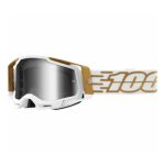 100% Racecraft 2 Mayfair - Mirror Silver Goggles 2 100% Racecraft 2 Mayfair - Mirror Silver Goggles - White/Gold