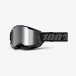 100% Strata 2 Black - Mirror Silver Goggles 1 100% Strata 2 Black - Mirror Silver Goggles - Black/Grey