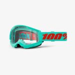 100% Strata 2 Maupiti - Clear Goggles 1 100% Strata 2 Maupiti - Clear Goggles - Seledynowy/Red