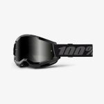 100% Strata 2 SAND Black - Smoke Goggles 2 100% Strata 2 SAND Black - Smoke Goggles - Black/Grey