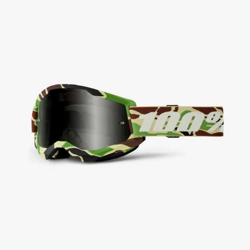 100% Strata 2 SAND WAR CAMO - Smoke Goggles - Green/Brown