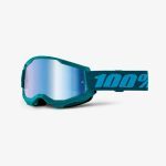 100% Strata 2 Stone - Mirror BLUE Goggles 2 100% Strata 2 Stone - Mirror BLUE Goggles - Morski