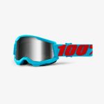 100% Strata 2 Summit - Mirror Silver Goggles 1 100% Strata 2 Summit - Mirror Silver Goggles - Jasny Blue/Red