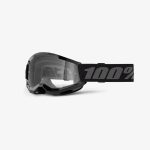 100% Strata 2 Youth Black - Clear Goggles 2 100% Strata 2 Youth Black - Clear Goggles - Black/Grey