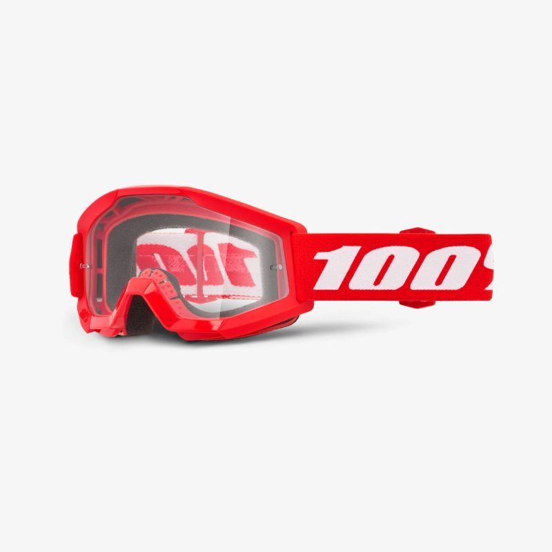 100% Strata MINI RED Youth Goggles - Red/Black